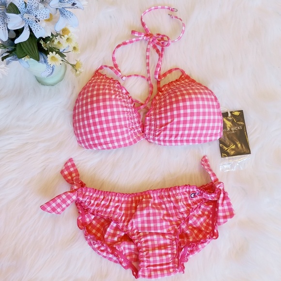 Gilly Hicks Other - Gilly Hicks pink checker bikini